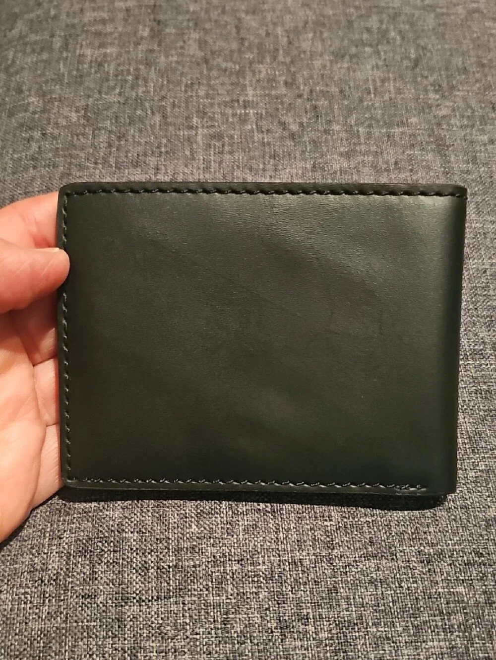 Harley-Davidson Leather Black Embossed Logo Wallet Bi Fold Men Motorcycle